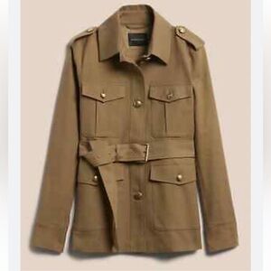 Women's Tan Belted Jacket